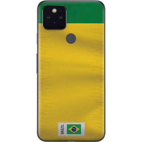 Brazil Soccer Flag Google Pixel 5 Skin