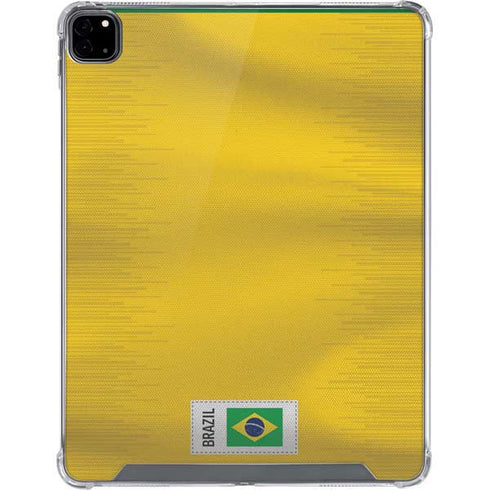 Brazil Soccer Flag iPad Pro 12.9in (2020) Clear Case