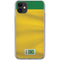 Brazil Soccer Flag iPhone 11 Clear Case
