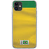 Brazil Soccer Flag iPhone 11 Clear Case