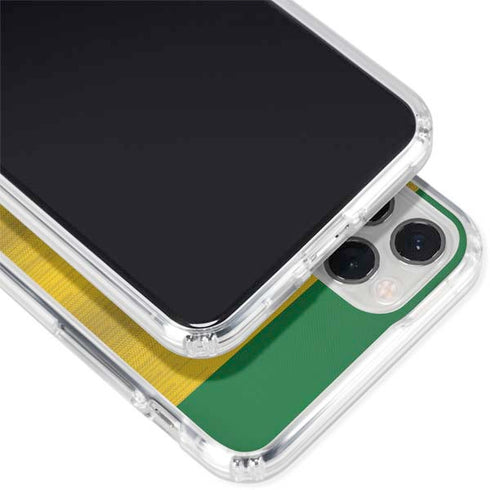 Brazil Soccer Flag iPhone 11 Pro Clear Case