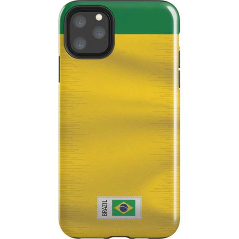 Brazil Soccer Flag iPhone 11 Pro Max Impact Case