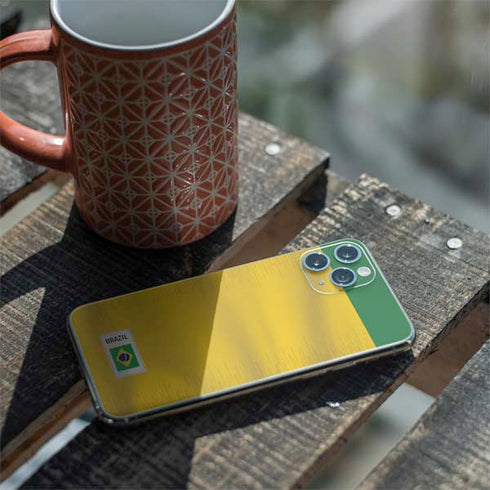 Brazil Soccer Flag iPhone 11 Pro Skin