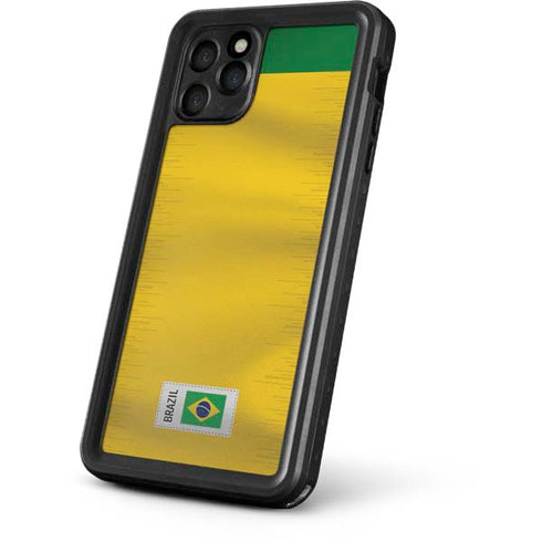 Brazil Soccer Flag iPhone 11 Pro Waterproof Case