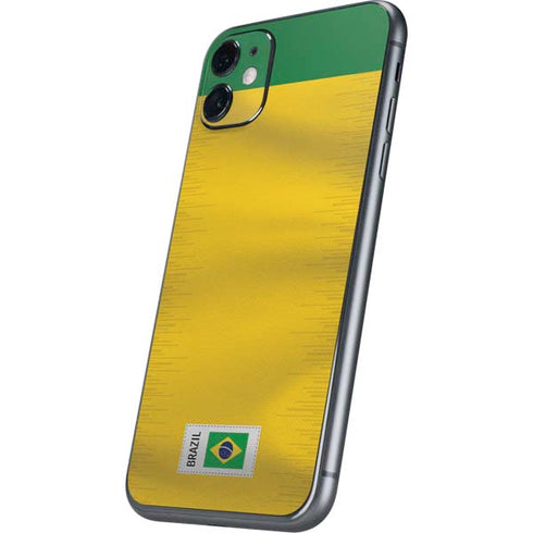 Brazil Soccer Flag iPhone 11 Skin