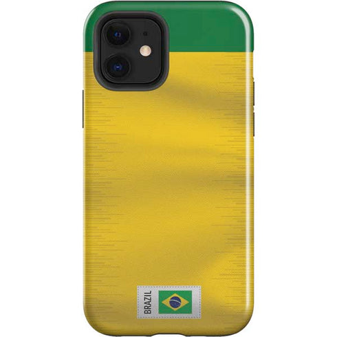 Brazil Soccer Flag iPhone 12 Impact Case