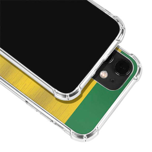 Brazil Soccer Flag iPhone 12 Mini Clear Case