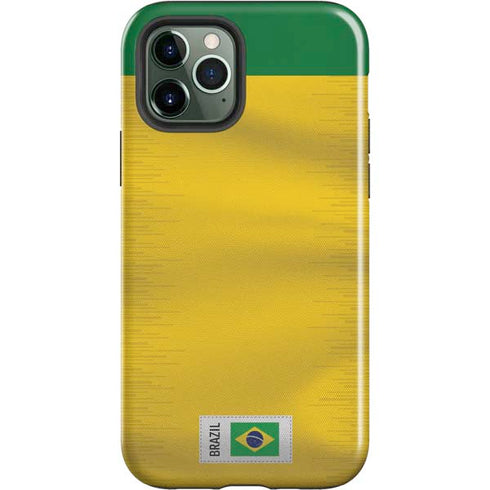 Brazil Soccer Flag iPhone 12 Pro Impact Case