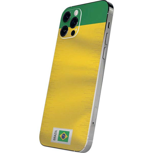 Brazil Soccer Flag iPhone 12 Pro Max Skin