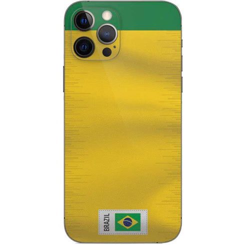 Brazil Soccer Flag iPhone 12 Pro Skin