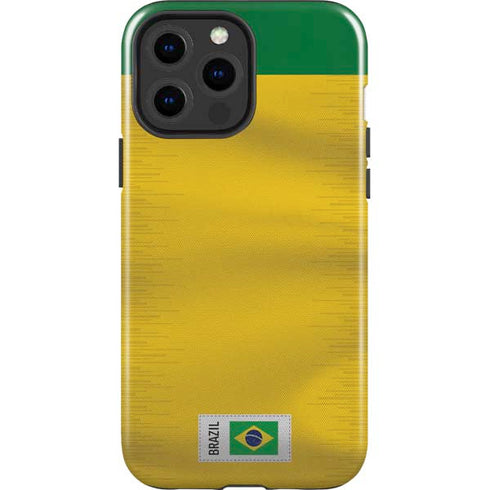 Brazil Soccer Flag iPhone 13 Pro Max Impact Case