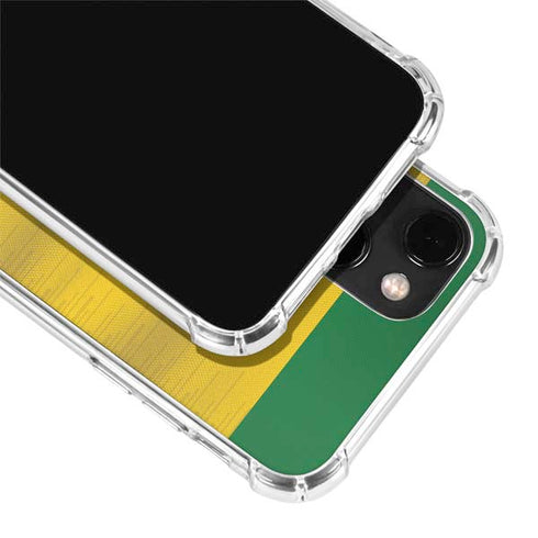 Brazil Soccer Flag iPhone 14 Plus Clear Case