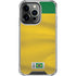 Brazil Soccer Flag iPhone 14 Pro Clear Case