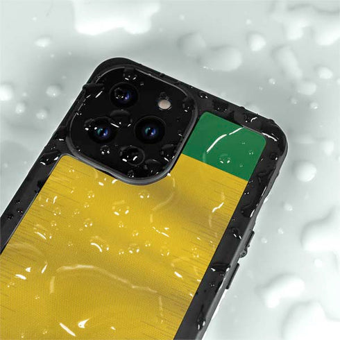 Brazil Soccer Flag iPhone 14 Pro Max Waterproof Case