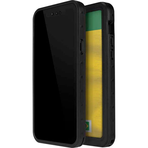 Brazil Soccer Flag iPhone 15 Plus Waterproof Case