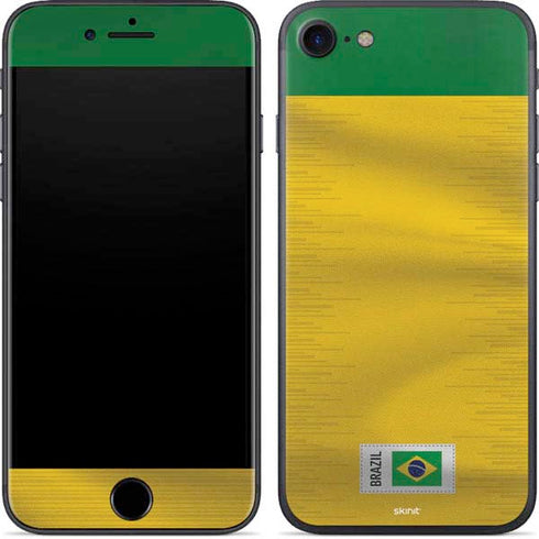 Brazil Soccer Flag iPhone 8 Skin