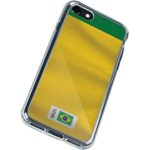 Brazil Soccer Flag iPhone SE (2nd & 3rd Gen) Clear Case