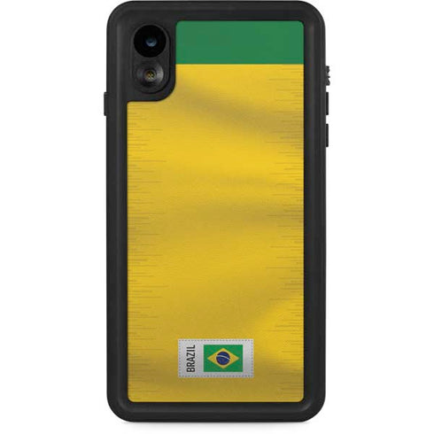 Brazil Soccer Flag iPhone XR Waterproof Case