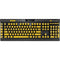 Brazil Soccer Flag K95 RGB PLATINUM Mechanical Gaming Keyboard Skin