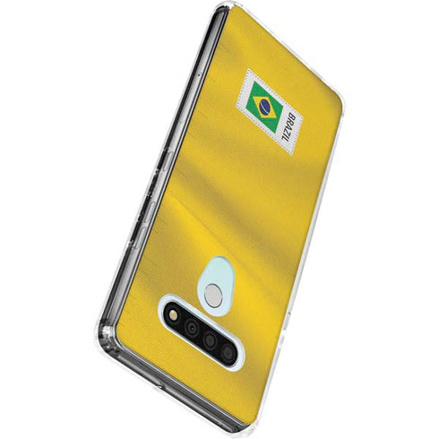 Brazil Soccer Flag LG Stylo 6 Clear Case
