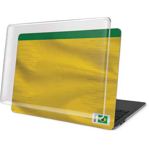 Brazil Soccer Flag MacBook Pro 15in (2016-19) Case plus Skin