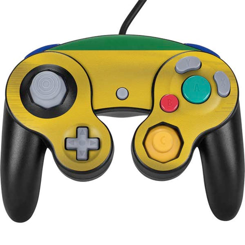 Brazil Soccer Flag Nintendo GameCube Controller Skin