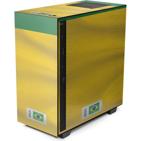 Brazil Soccer Flag NZXT H510 Compact ATX Mid-Tower Case Skin