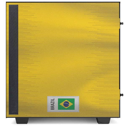 Brazil Soccer Flag NZXT H510 Compact ATX Mid-Tower Case Skin