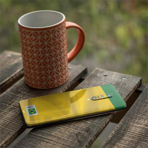 Brazil Soccer Flag OnePlus 7 Pro Skin