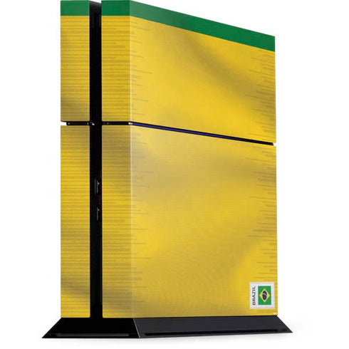 Brazil Soccer Flag PS4 Console Skin