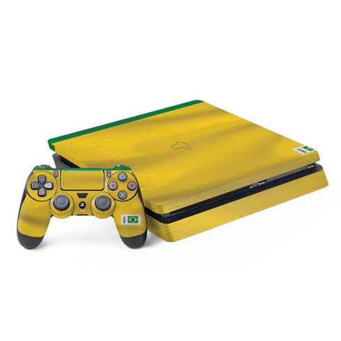 Brazil Soccer Flag PS4 Slim Bundle Skin