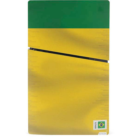 Brazil Soccer Flag PS5 Slim Digital Edition Bundle Skin