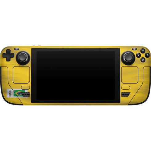 Brazil Soccer Flag Steam Deck Handheld Gaming Computer Skin