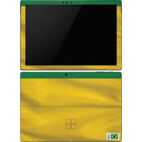 Brazil Soccer Flag Surface Pro 6 Skin