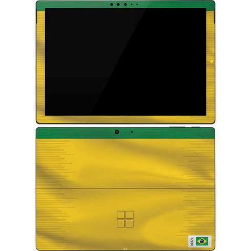 Brazil Soccer Flag Surface Pro 7 Skin