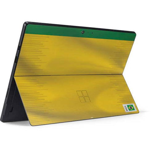 Brazil Soccer Flag Surface Pro 7 Skin