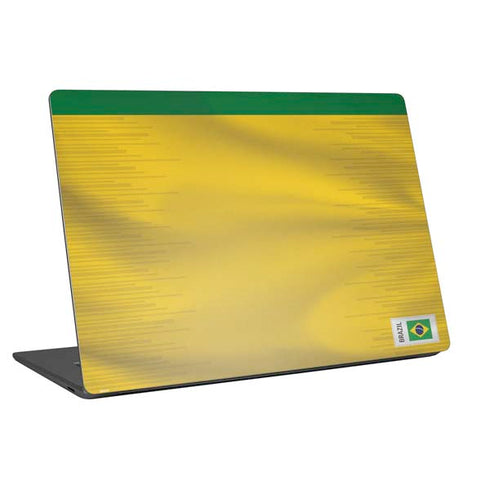 Brazil Soccer Flag Universal Laptop 17in (13.8 x 10in) Skin