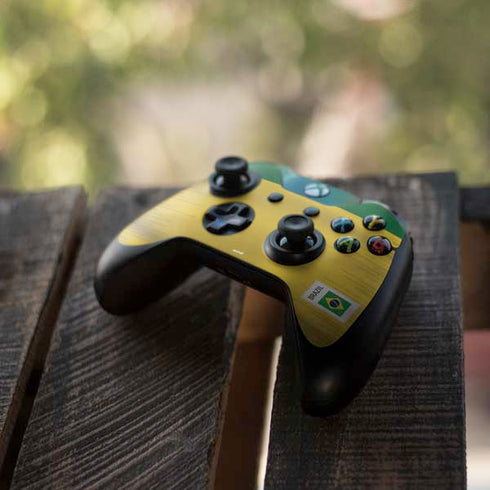 Brazil Soccer Flag Xbox One Controller Skin