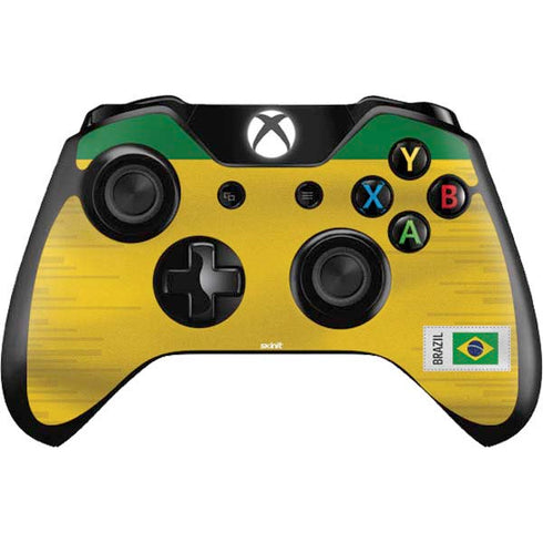 Brazil Soccer Flag Xbox One Controller Skin