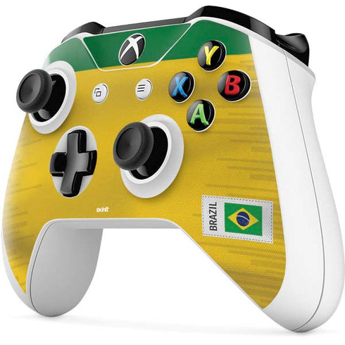 Brazil Soccer Flag Xbox One S Controller Skin