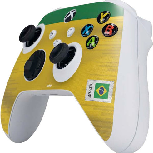 Brazil Soccer Flag Xbox Series S Controller Skin