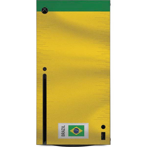 Brazil Soccer Flag Xbox Series X Console Skin