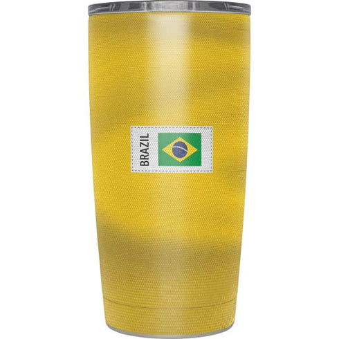 Brazil Soccer Flag Yeti 20oz Tumbler Skin