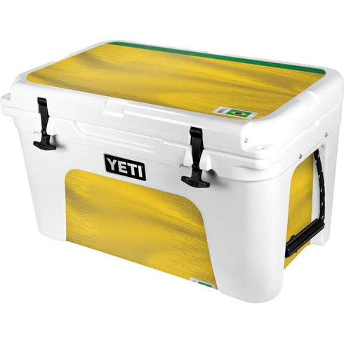 Brazil Soccer Flag YETI Tundra 45 Hard Cooler Skin