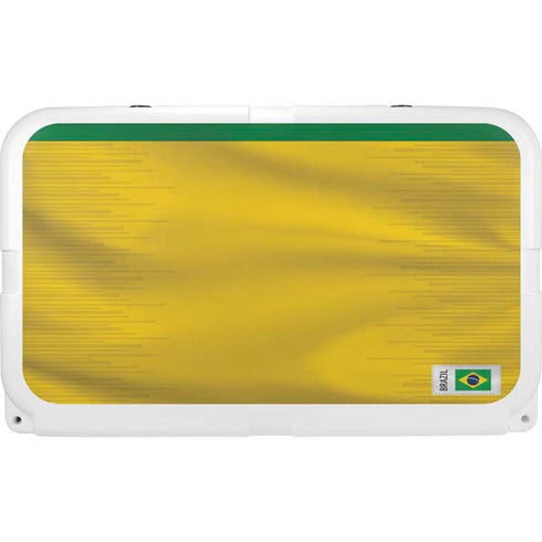 Brazil Soccer Flag YETI Tundra 45 Hard Cooler Skin