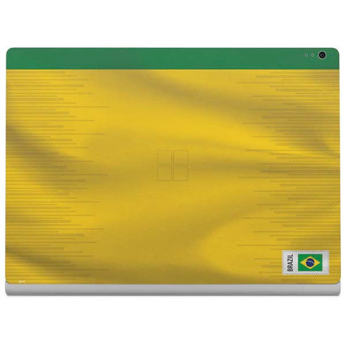 Brazil Soccer Flag Surface Book 2 13.5in Skin