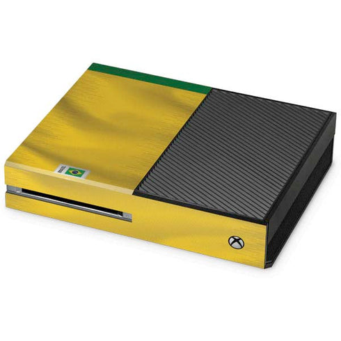 Brazil Soccer Flag Xbox One Console Skin