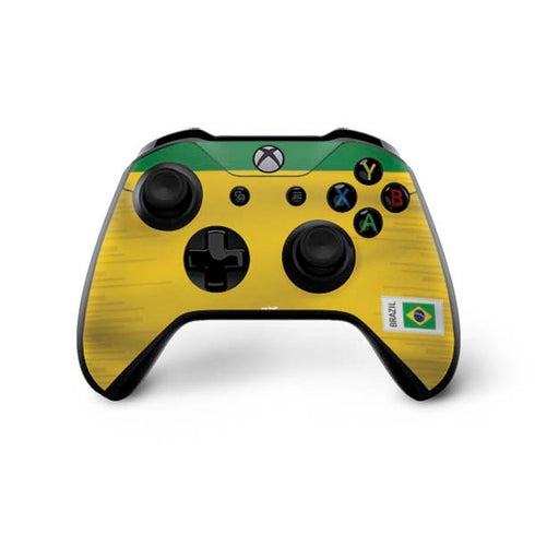 Brazil Soccer Flag Xbox One X Controller Skin