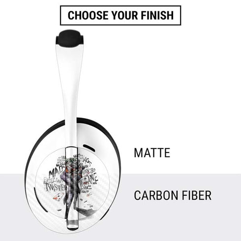 DC Comics The Joker Brilliantly Twisted Bose Noise Cancelling Headphones 700 Skin