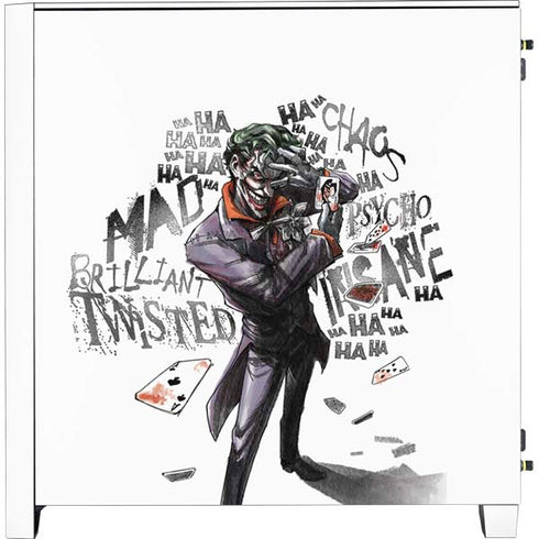 DC Comics The Joker Brilliantly Twisted Corsair 4000D Tempered Glass Mid-Tower ATX Case Skin